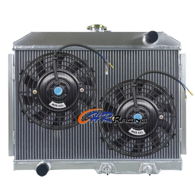 Radiador de aluminio + ventiladores para transmisión automática AMC Gremlin/Hornet 1972-1977 Foto 1 de 4