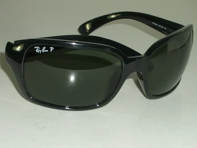 RAY BAN ИТАЛИИ RB4068 3P 60 [] 17 ПОТРЯСАЮЩИЙ ГЛЯНЦЕВЫЙ ЧЕРНЫЙ ПОЛЯРИЗОВАННЫЙ НАДЕЖНОМ СОЛНЦЕЗАЩИТНЫЕ ОЧКИ - Изображение 1 из 4