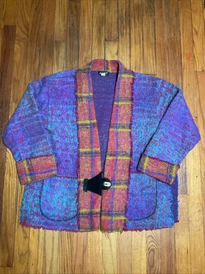 Lee Andersen Art To Wear Suéter Chaqueta Mujer Multicolor Blazer Mohair De Colección Foto 1 de 4