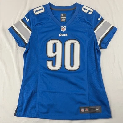 Ndamukong Suh Detroit Lions #90 Nike On Field Womens Jersey Blue Medium M - Image 1 of 4