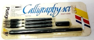 Juego de caligrafía platignum para mano derecha vintage plumillas intercambiables - Imagen 1 de 10