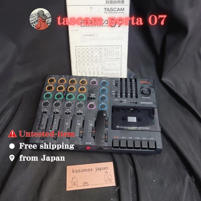 Tascam Porta 07 Multitrack Cassette Recorder with Manual Untested from Japan - Image 1 of 4