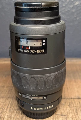 SMC Pentax-FA 70-200mm F4-5.6 AF Power Zoom As-Is with CPC Haze UV 49mm filter - Image 1 of 4