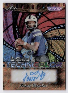 FAIZON BRANDON 2025 Leaf Vivid Rookie Shimmer Auto 2/4 In Glorious Technicolor - Picture 1 of 2