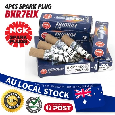 Genuine 4x NGK SPARK PLUGS BKR7EIX  For Audi Q3 8UB,8UG SUV 2.0 TFSI quattro - image 1 of 4