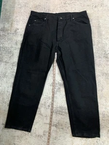 Wrangler Black Denim Jeans Men’s Size 42x30 Workwear & Casual Pants Retro 00’s - Picture 1 of 5