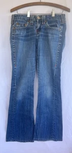Pantalones de mezclilla True Religion Bobby corte bota para mujer talla 27 azul hechos en EE. UU. - Imagen 1 de 7