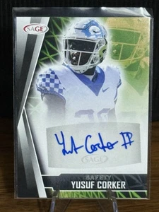 2022 SAGE Low Series - Autographs Yusuf Corker #A-YC Black (AU, RC) - Bild 1 von 4