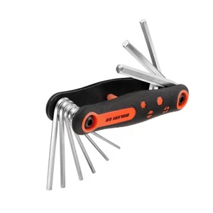 Llave hexagonal plegable 9 piezas 5/64"- 1/4" SAE estándar CR-V llaves portátiles - Imagen 1 de 7
