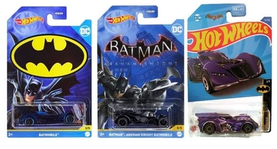 Hot Wheels Batman Batmobile Set of 3 Diecast Vehicles - Image 1 of 4