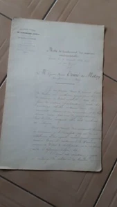 Brevet 1869  traitement des matieres excrémentitel 10 pages ecrit  a la main@ - Picture 1 of 4