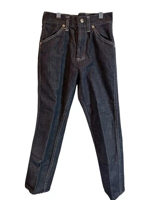 Pantalones de mezclilla oscuros regulares talla 12 Sears Circle años 60/70 de colección Foto 1 de 4
