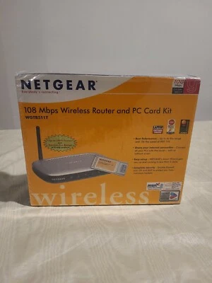 Netgear Wireless Router PC Card Bundle WGTB511TNA WGTB511T WGT624 V3 G - Image 1 of 4