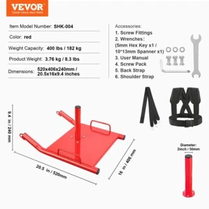 Power Sled Weight Training Equipment for Strength Fitness Exercise Red - Picture 1 of 2