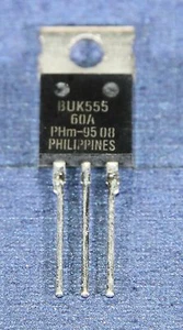 BUK555-60A Philips PowerMOS Transistor Logikpegel FET TO-220 1PC - Bild 1 von 5