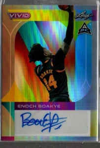 Enoch Boakye 2022-23 Leaf Vivid Silver Auto /40 - Picture 1 of 1