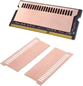Easycargo Laptop Memory Heatsink Kit, Copper Heat Sink + Pre-Applied Thermal Con - Picture 1 of 12