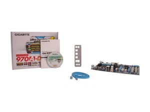 GIGABYTE GA-970A-DS3 AMD 970 Socket AM3+ SATA 6Gb/s USB 3.0 ATX Motherboard - Picture 1 of 4
