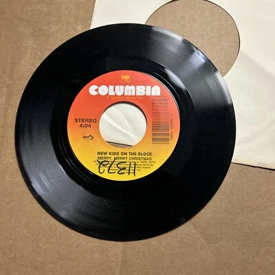 New Kids On The Block Merry Merry Christmas/Cover Girl 1988 Columbia Records 45 Foto 1 de 4