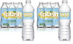 Refrescante para salpicaduras de agua con sabor a limón, 16,9 fl oz, paquete de 12 botellas de plástico - Imagen 1 de 12