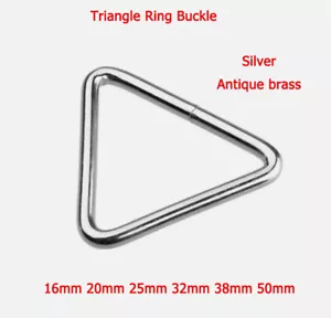 16-50mm Triangular Loop Rings Metal Buckles DIY Accessories Hardware for Webbing - Picture 1 of 19