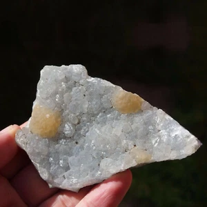 Yellow Fluorite Balls on Matrix from India. 9 x 6 cm. - Picture 1 of 5