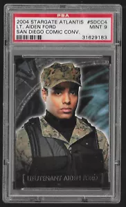 2004 STARGATE ATLANTIS SAN DIEGO COMIC CON LT. AIDEN FORD #SDCC4 PSA NUOVO DI ZECCA 9 - Foto 1 di 2