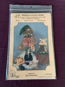 The Buckeye Tree: Muñecas de Santa y Rudolph "Kringle & Little Rudie" - Imagen 1 de 2