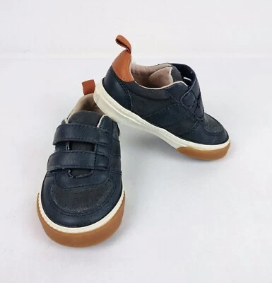 Old Navy Baby Boys Navy Blue Casual Sneaker Shoes Hook Loop Size 5 - Image 1 of 4