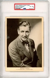 1935 Canada Candy Confectionary Movie Stars PSA 6 Highest Grade Ronald Colman - Bild 1 von 1