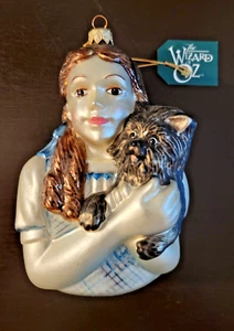 Kurt Adler 1997 The Wizard of Oz Dorothy & Toto Blown Glass Ornament w/Tag (PSJ) - Picture 1 of 9
