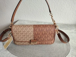 Michael Kors Damen Tasche Schultertasche Tribeca mit Logomuster Camel NEU - Bild 1 von 11