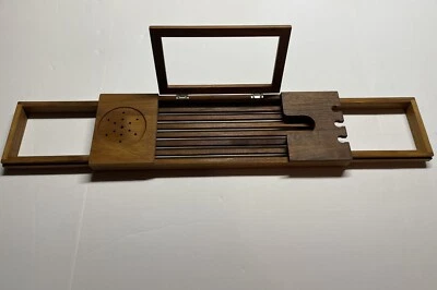 Blissful Bañera Teca Carrito Bandeja Expandible Organizador Porta Libros Foto 1 de 4