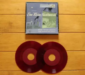 SERGE KOUSSEVITZKY "MOZART EINE KLEINE NACHTMUSIK" 45RPM 7" RED VINYL x2 VG+ - Picture 1 of 4