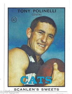 1968 B Scanlens ## 37 Tony POLINELLI Geelong Mint - Picture 1 of 1
