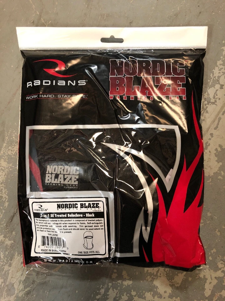 Radians Nordic Blaze SE Treated 3 in 1 Black Balaclava RWL22SE