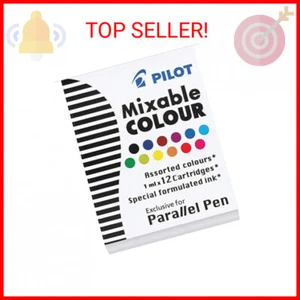 PILOT Parallel Mixable Color Ink Refills for Calligraphy Pens, 12 Colors, 12-Pac - Picture 1 of 1