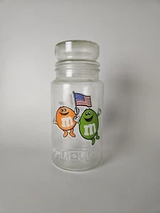 Vaso Anchor Hocking M&M Olimpico 1984 Giochi Logo Contenitore Contenitore Vetro mm Vintage - Foto 1 di 3