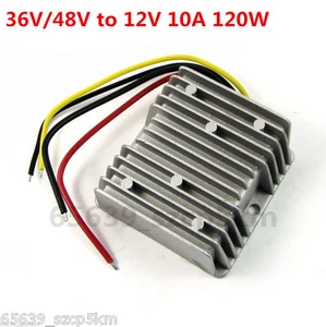 New Waterproof DC/DC Converter Regulator 36V/48V Step Down to 12V 10A 120W  - Picture 1 of 3