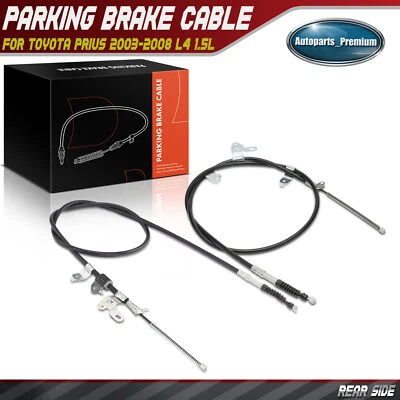 Cable de freno de estacionamiento trasero izquierdo y derecho 2 piezas para Toyota Prius 2003-2008 L4 1,5 L Foto 1 de 4