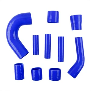 Blue For MITSUBISHI Lancer EVO X Silicone Turbo Intercooler Hose Kit 2008-2011 - Picture 1 of 17