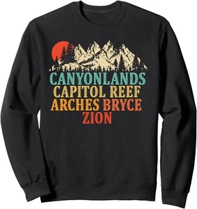 Vintage Utah Souvenir Big 5 Utah Mighty Five National Park Sweatshirt - Picture 1 of 8