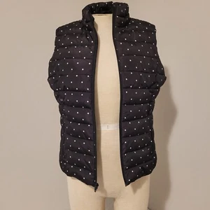 Colebrook Puffer Vest Women's Medium, Polka Dot, Full Zip Outerwear 112 - Picture 1 of 5