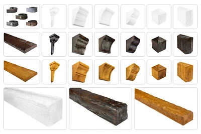 Balken Rustikal Konsolen & Zubehör Dekorbalken Decke Wand Holzimitat Eiche Optik - Bild 1 von 4