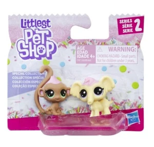 Littlest Pet Shop special collection Baby MONKEY & ELEPHANT figure series #2 LPS - Picture 1 of 7