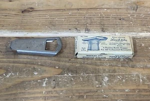Vintage LOCKLITE Steel METAL BOTTLE OPENER & BOX No. 186 - Picture 1 of 5