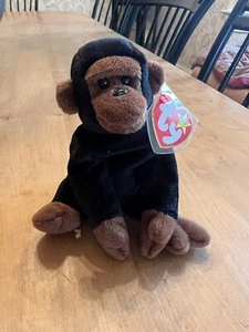 TY Beanie Baby CONGO Il Gorilla - NUOVO - MWMT - Ritirato - Neonati - Foto 1 di 5
