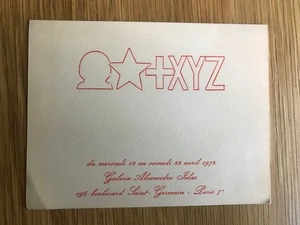 Carton invitation Martial Raysse Six images calmes Galerie Iolas 1972 Art - Picture 1 of 2