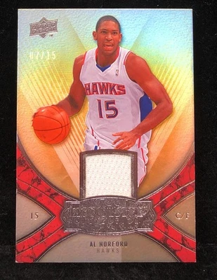 2008-09 UD Exquisite Collection Al Horford PLAYER BOX Parallel JERSEY /15 SSP - Image 1 of 2