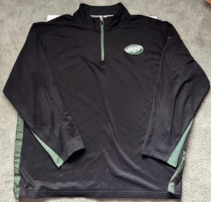New York Jets Nike Team Player Issued 1/4 Zip Black Pullover Long Sleeve XXL 2XL - Bild 1 von 4